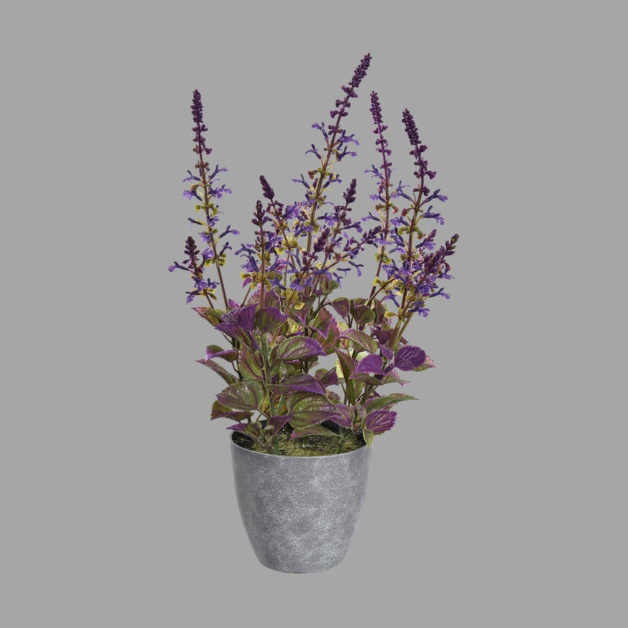 Cserepes mű levendula bokor 50 cm liláskék "Lavender"