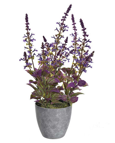 Cserepes mű levendula bokor 50 cm liláskék "Lavender"