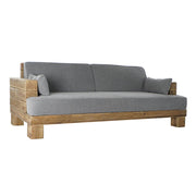 Perspektivikus nézet – skandináv stílusú kanapé tömörfa karfákkal.