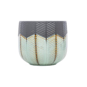 Dalia kollekció kaspó részletgazdag dombormintával és arany szegéllyel