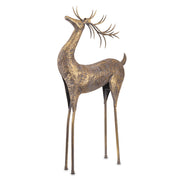 Doré antik arany fém szarvas figura 118 cm – teljes alakos fotó