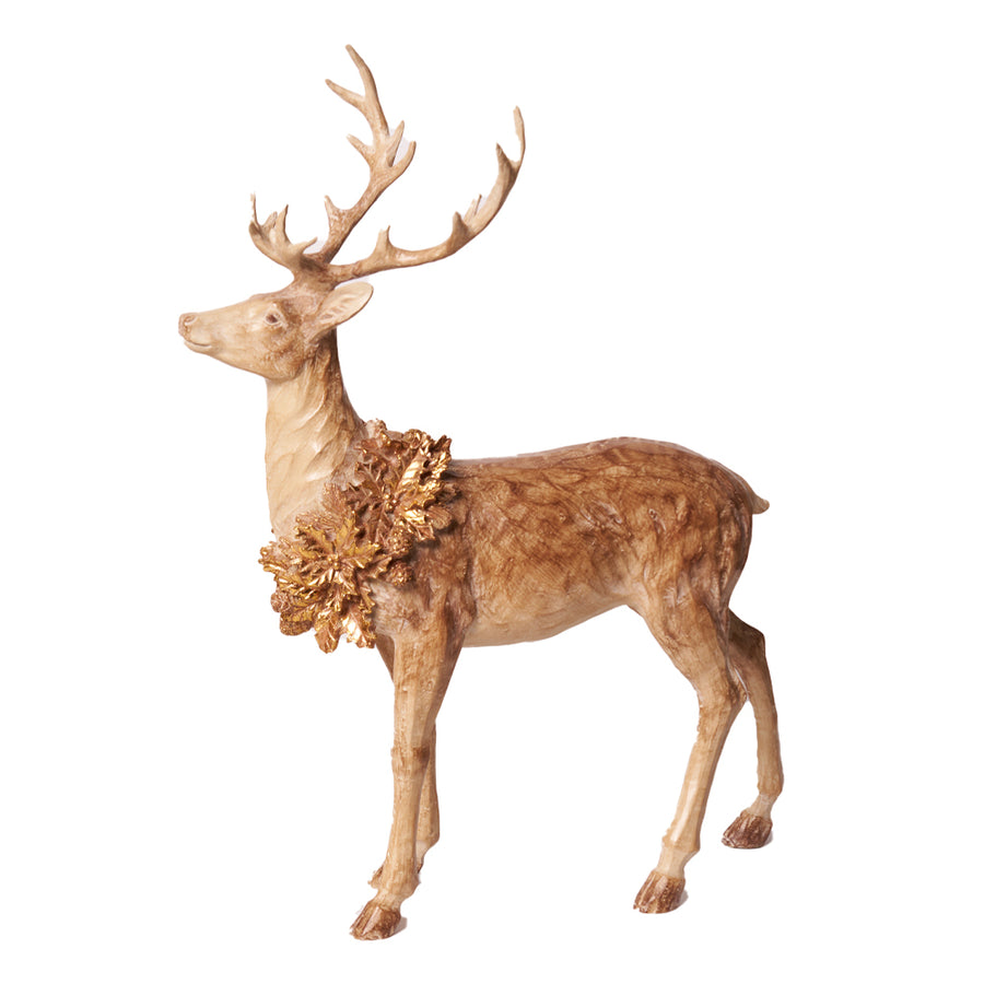 Fa hatású karácsonyi szarvas figura.