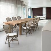 EDELINA 2 db natúr rattan szék karfával