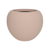 ELEMENTAL STREAM M púderpink kompozit design kaspó 57 cm átmérővel, modern gömb formájú kialakítással