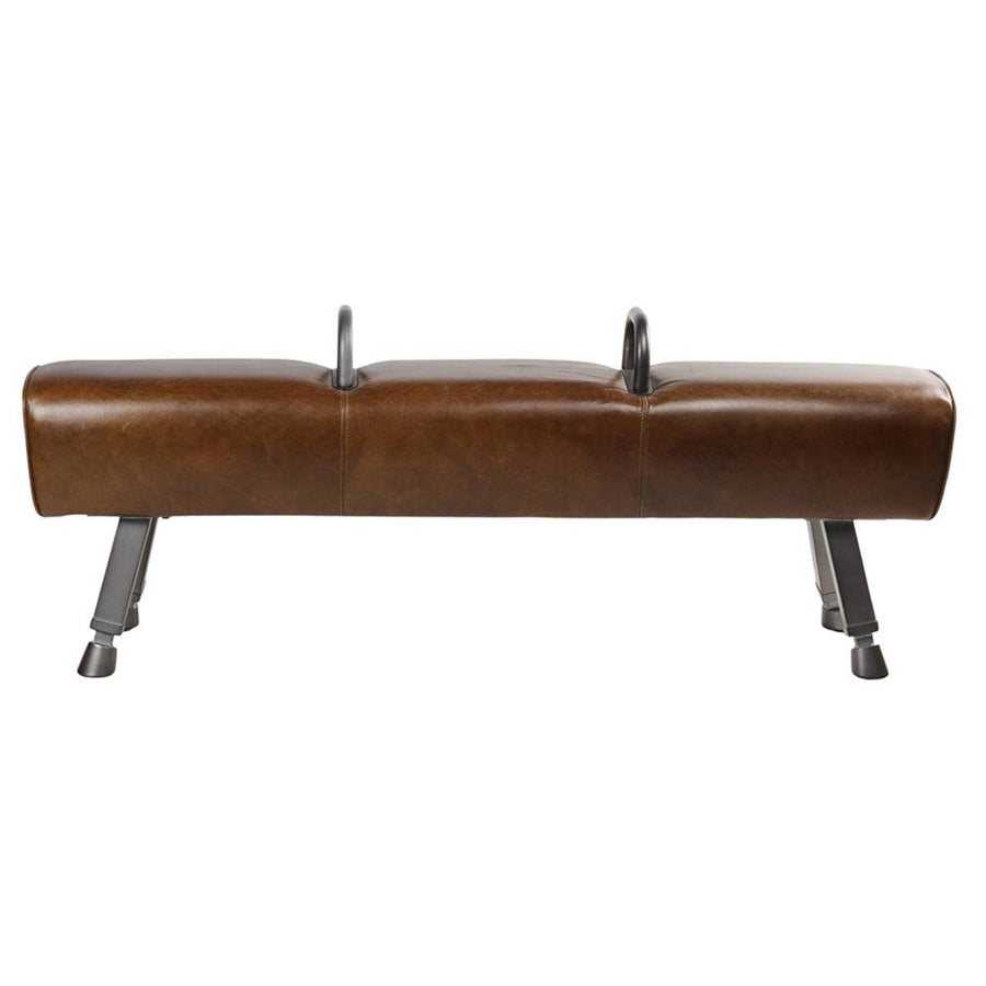 Elliot bőrpad előlnézet, vintage lovaglópad design