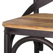 Factory bárszék fa ülőlap részlet, viaszos felületkezeléssel