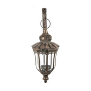 Antikolt felületű, konzolos fém fali lámpás.