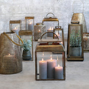 Rézszínű fém lámpások-