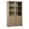 EXHIBIT khaki zöld fém vitrines szekrény 99 x 170 cm