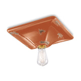 Ferroluce Retro Vintage kerámia mennyezeti lámpa 31 cm narancssárga vintage színben