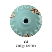 Vintage azúrkék színű kerámia minta.