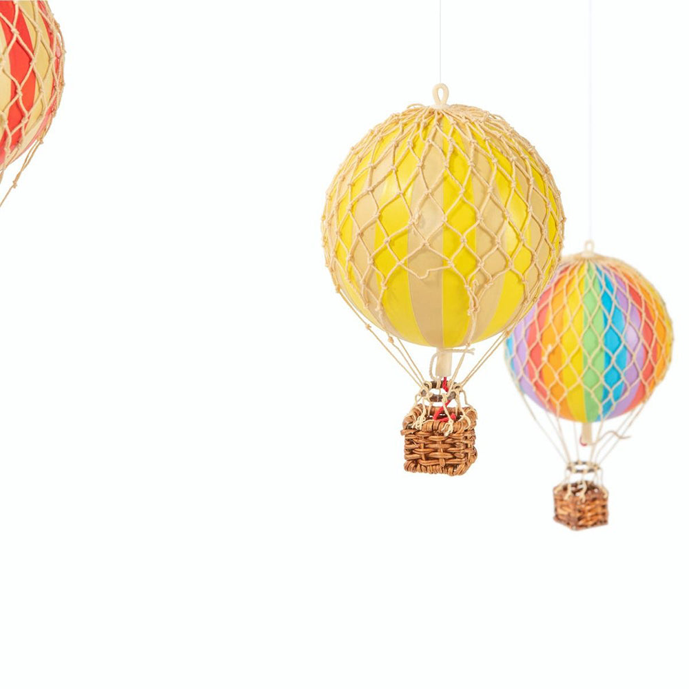 Mozgatható vintage hőlégballon modell szett.