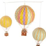 Mozgatható vintage hőlégballon modell szett.