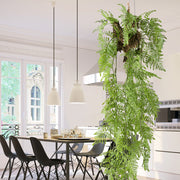 Függeszthető kialakítású, páfrány műnövény dekoráció,