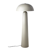 Bézs színű, gomba formájú, fém design állólámpa.