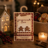 Gingerbread Lane ünnepi illattasak gyertyafényes karácsonyi enteriőrben mézeskalács dekorral