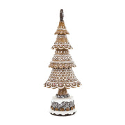 GINGERBREAD mézeskalács fenyőkúp 32 cm, oldalnézeti fotó.