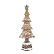 GINGERBREAD mézeskalács fenyőkúp oldalról fotózott képe.