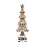 GINGERBREAD mézeskalács fenyőkúp oldalról fotózott képe.