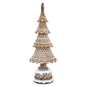 GINGERBREAD mézeskalács fenyőkúp 42 cm, oldalnézeti kép.
