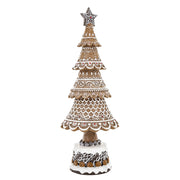 GINGERBREAD mézeskalács fenyőkúp 42 cm, oldal nézet.