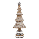 GINGERBREAD mézeskalács fenyőkúp 42 cm, oldal nézet.