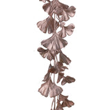 Rose gold színű, mű ginkgo girland.