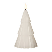 Fenyőfa formájú, karácsonyi LED gyertya.