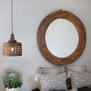 GRIMAUD falitükör rusztikus enteriőrben, dekorációs hangsúllyal