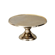Aranyszínű alumínium tortaállvány Ø24 cm, modern glamour stílusban, masszív talapzattal, a Gros kollekcióból.
