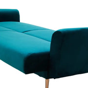 HATTON királykék bársony kanapéágy 211 cm