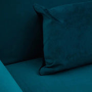 HATTON királykék bársony kanapéágy 211 cm