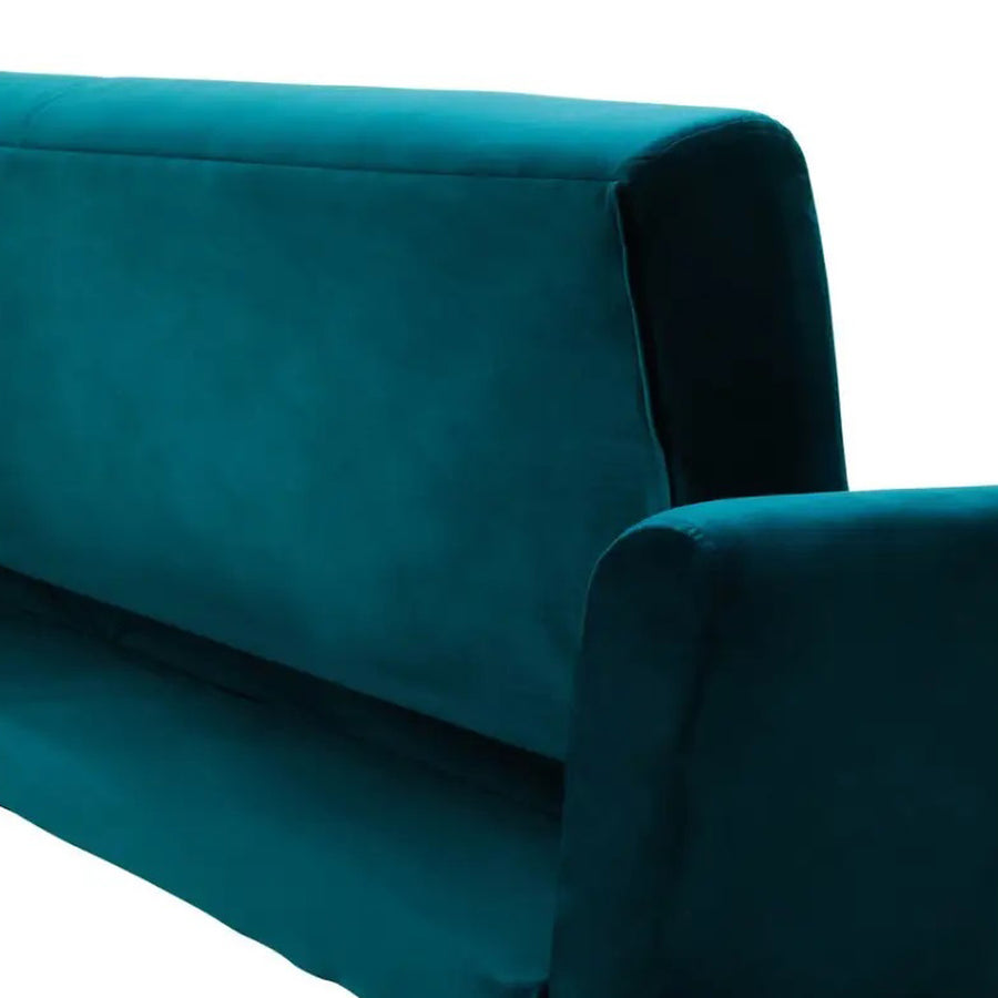 HATTON királykék bársony kanapéágy 211 cm