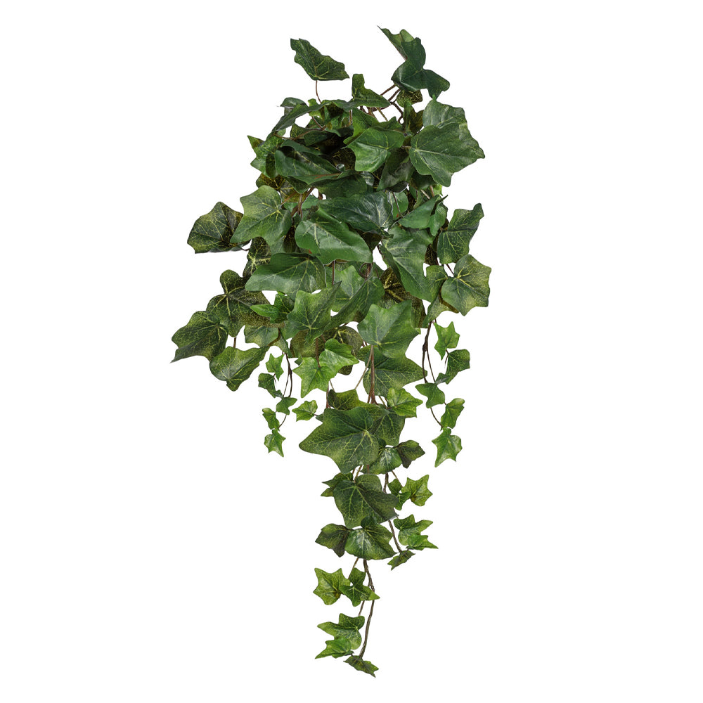 45 cm hosszú, zöld színű borostyán csüngő műnövény.