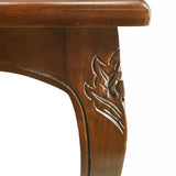 Klasszikus mahagónifa asztal szett dekoratív láb kialakítással