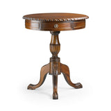 HERITAGE fiókos mahagónifa Chippendale kisasztal 70 cm klasszikus fa lerakóasztal faragott lábakkal