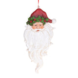 HERITAGE függeszthető vintage Mikulás figura 42 cm piros sapkával