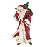 HERITAGE bordó vintage Mikulás figura 32 cm karácsonyi dekoráció
