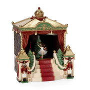 HERITAGE zenélő karácsonyi színház mozgó balerinákkal és Diótörő hangulatú zenével