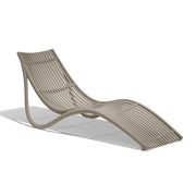 Taupe színű műanyag design napozóágy.
