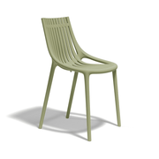 Jadezöld színű design műanyag kerti szék.