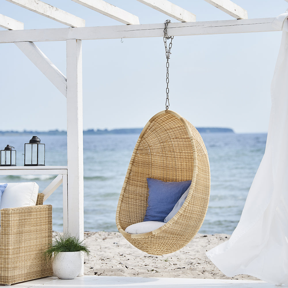 ICONS Egg Chair függeszthető kültéri műrattan tojásfotel
