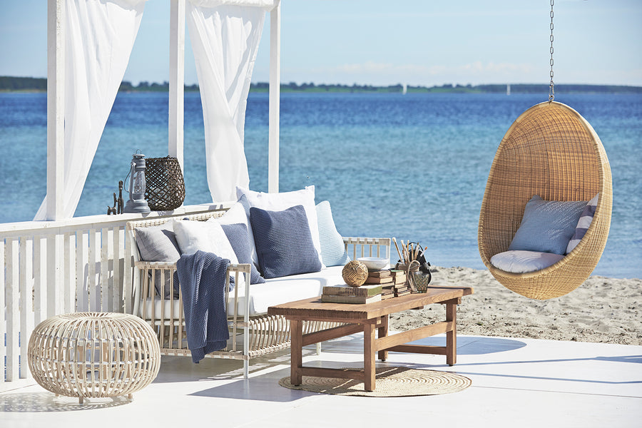 ICONS Egg Chair függeszthető kültéri műrattan tojásfotel