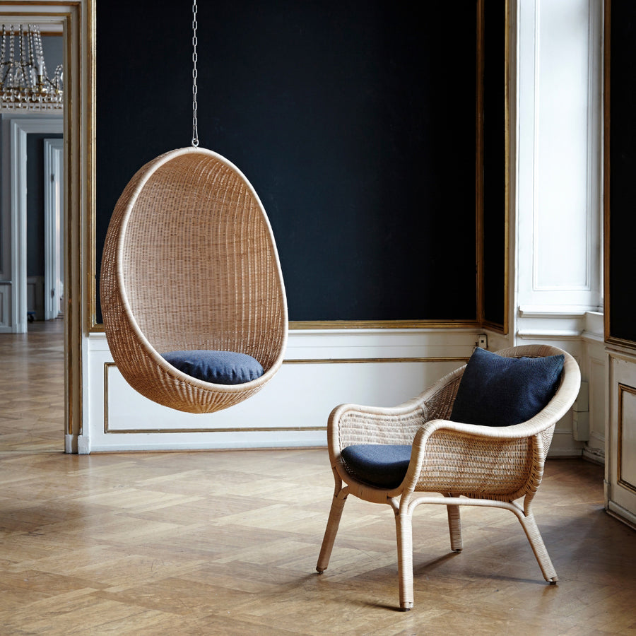 ICONS Egg Chair függeszthető natúr rattan tojásfotel