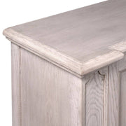 Imperial tölgyfa tálaló finoman kidolgozott felső peremének és faerezetének közelképe.