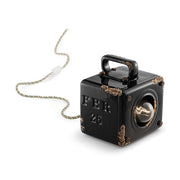 Vintage fekete színű ipari asztali lámpa.