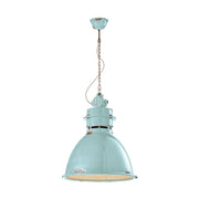 Azúrkék színű ipari lámpa.