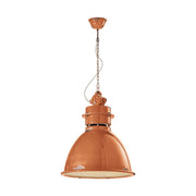 Vintage narancs színű ipari lámpa.