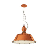 Narancssárga színű ipari lámpa. 