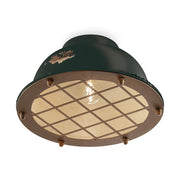 Vintage fekete színű ipari stílusú kerámia mennyezeti lámpa.